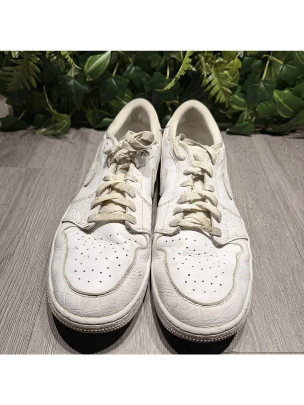 Nike Air Jordan 1 Golf Low White Crocodile DD9315-110 Men Size 14